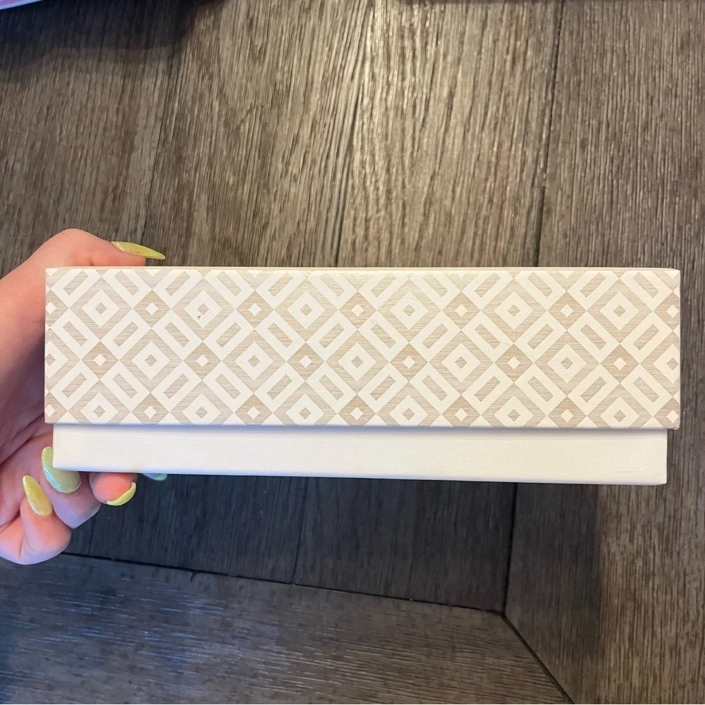 White and gold Dior gift box